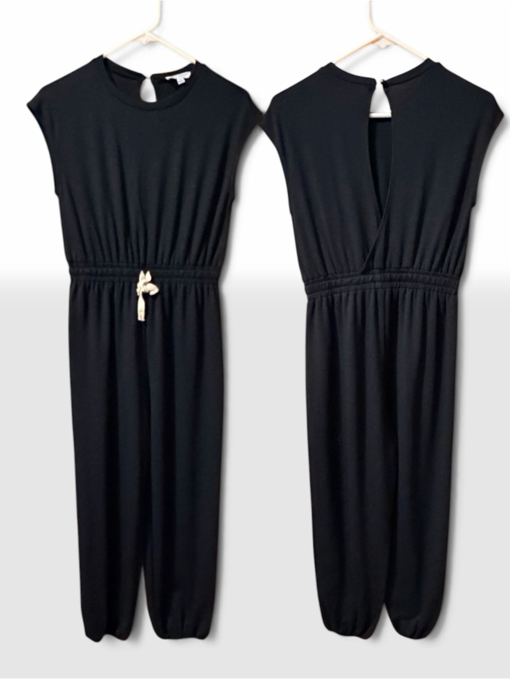 Rolla Coster Black Jumpsuit with Drawstring Waist